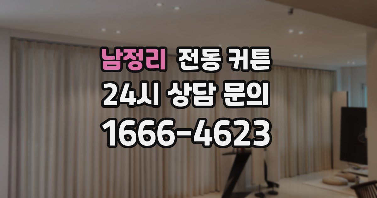 남정리 전동 커튼