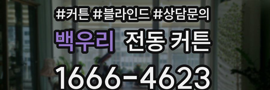 백우리 전동 커튼