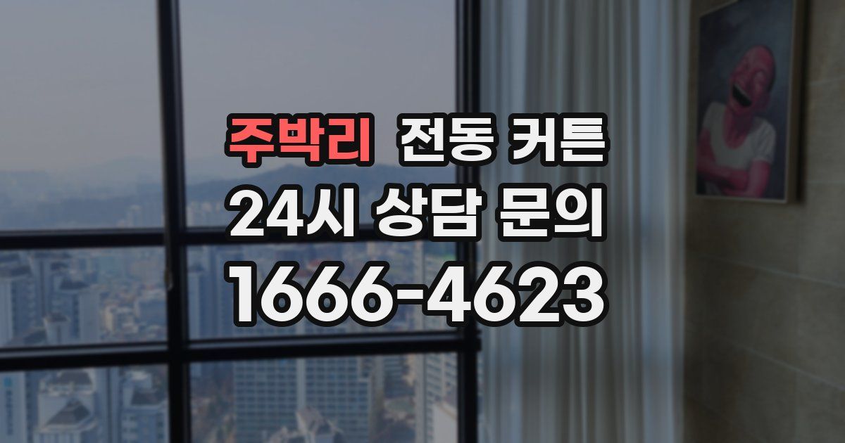 주박리 전동 커튼