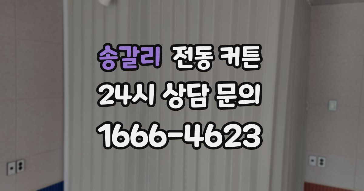 송갈리 전동 커튼