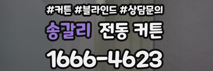 송갈리 전동 커튼