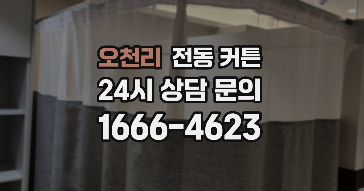 오천리 전동 커튼