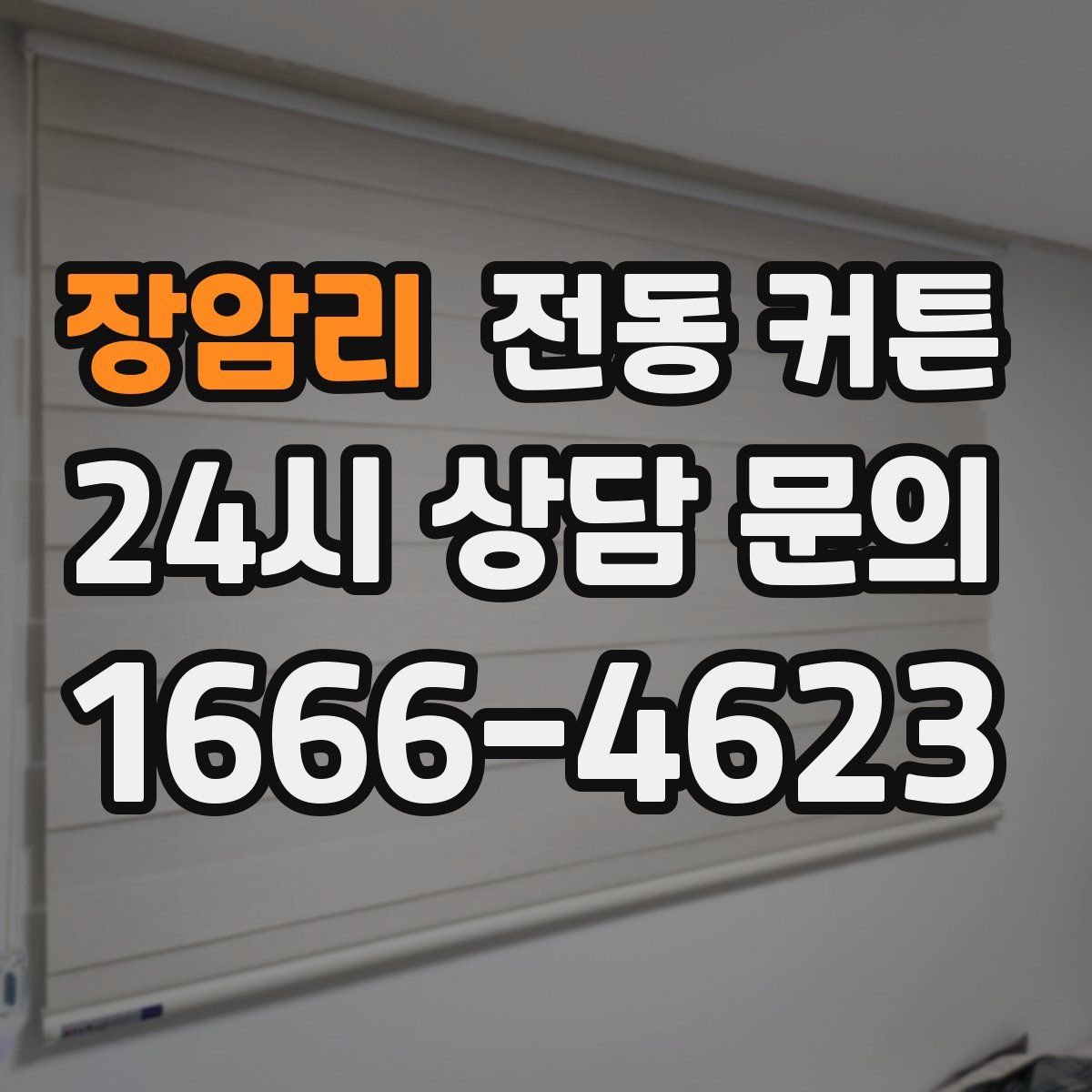 장암리 전동 커튼