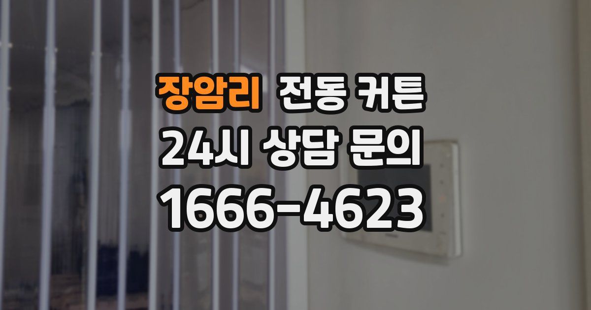 장암리 전동 커튼