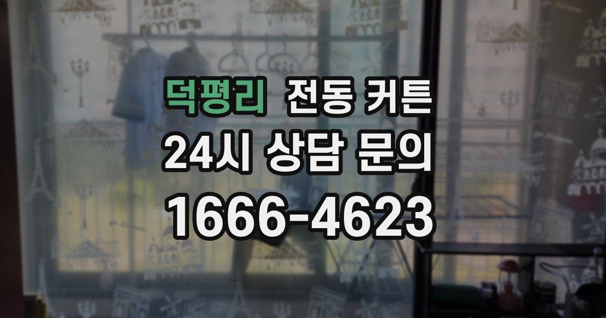 덕평리 전동 커튼