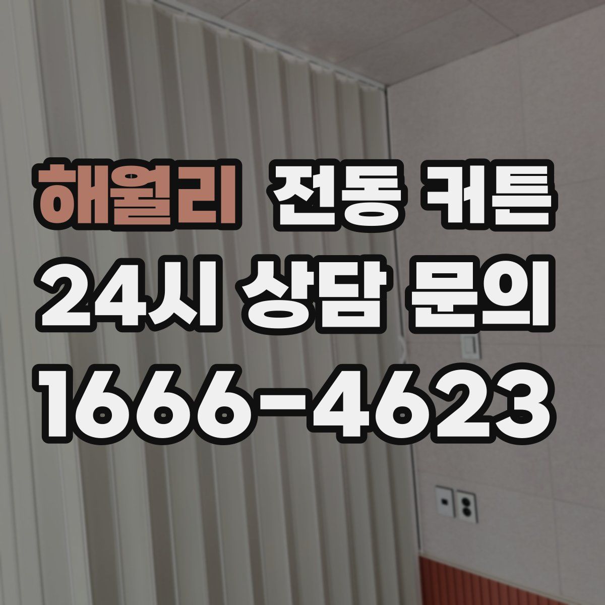 해월리 전동 커튼