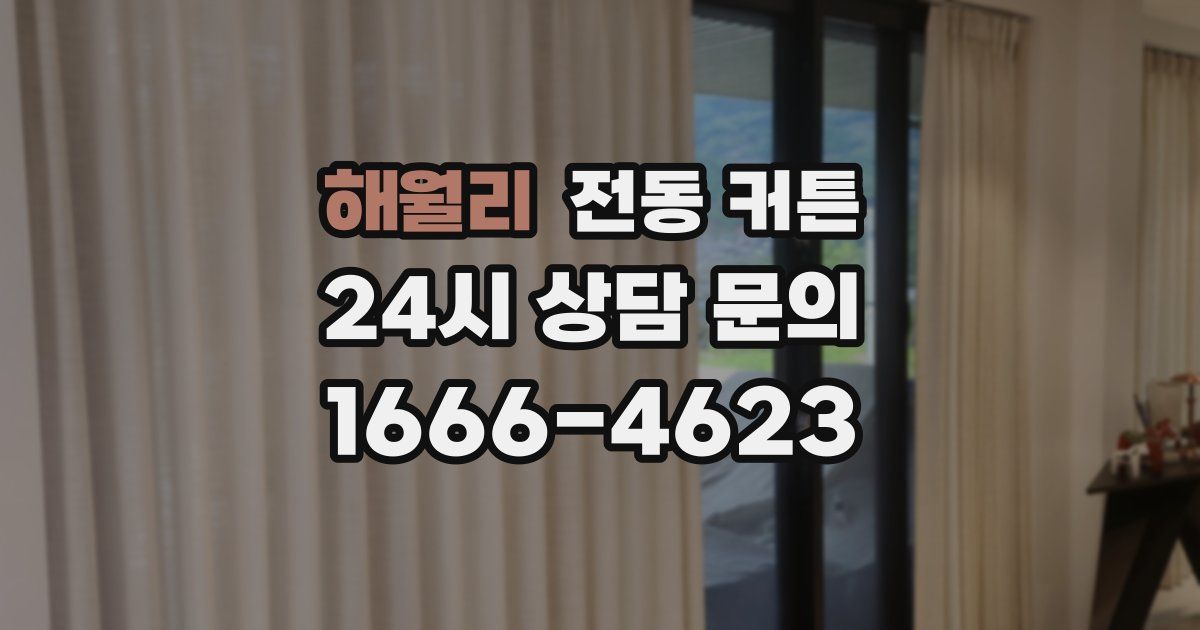 해월리 전동 커튼