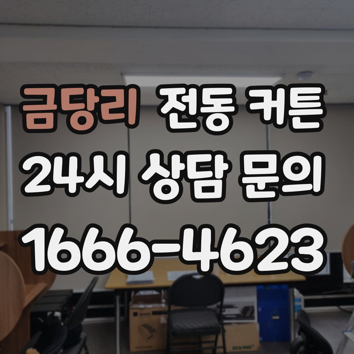 금당리 전동 커튼