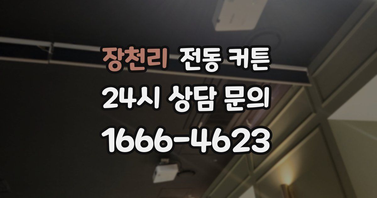 장천리 전동 커튼