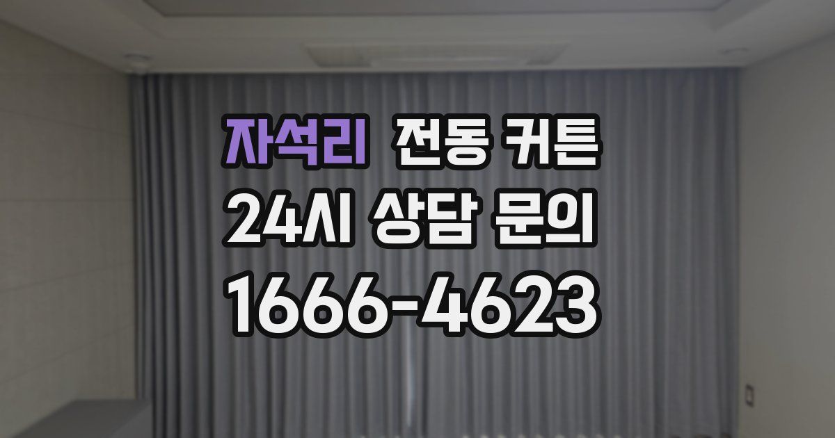 자석리 전동 커튼