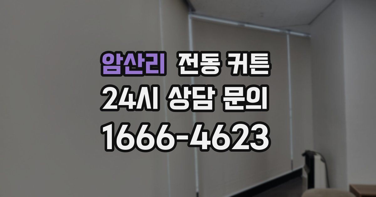 암산리 전동 커튼