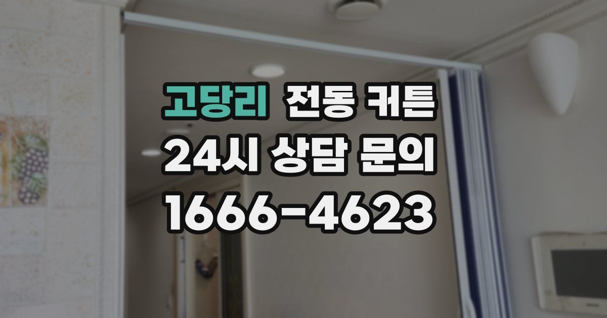 고당리 전동 커튼