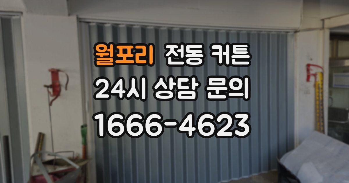 월포리 전동 커튼