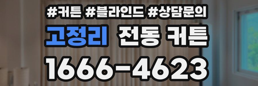 고정리 전동 커튼