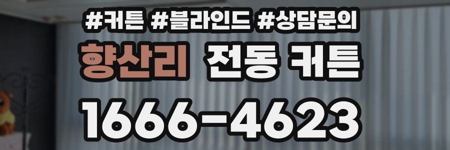 향산리 전동 커튼