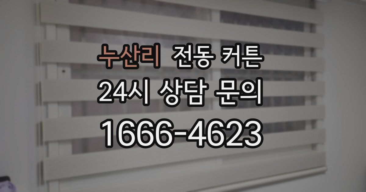 누산리 전동 커튼