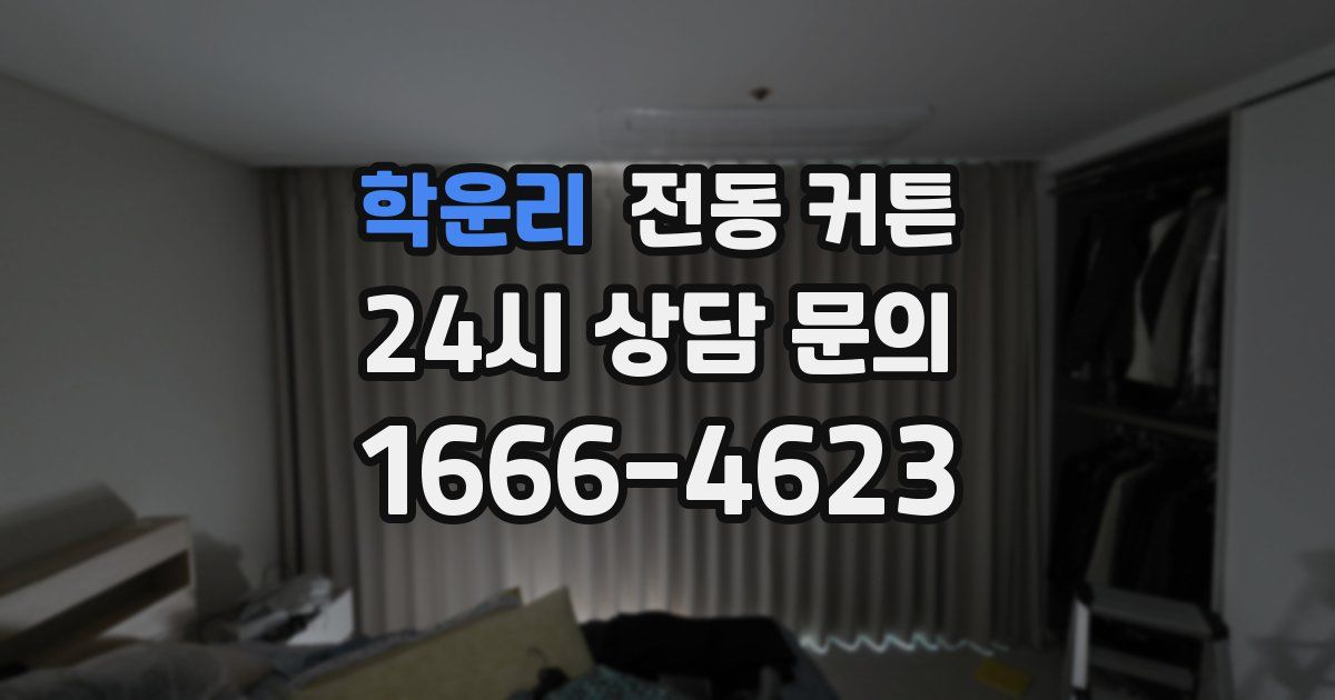 학운리 전동 커튼