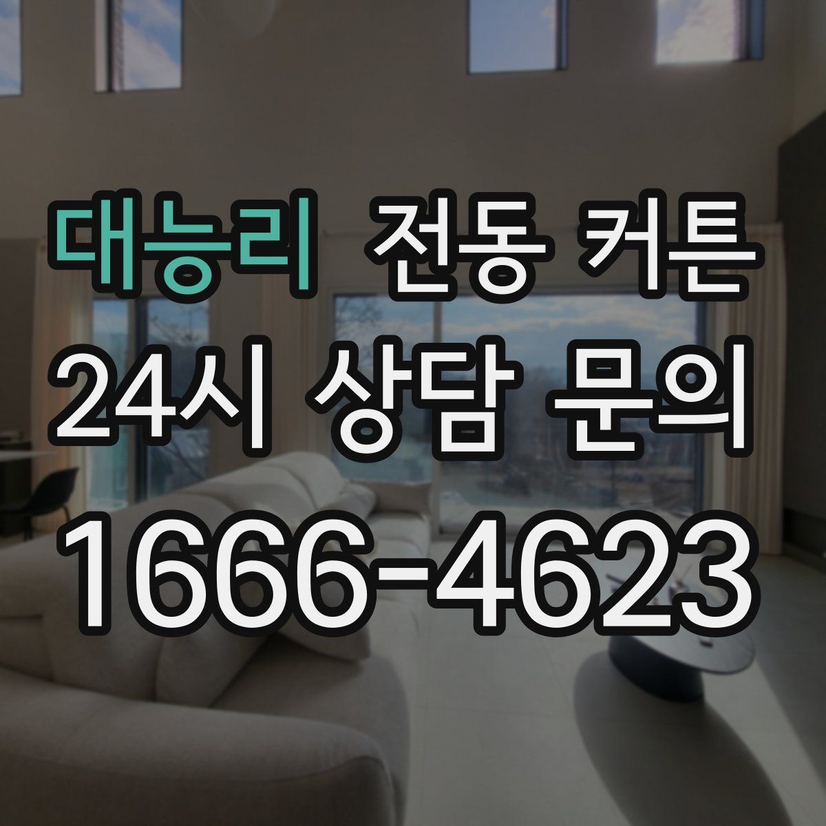 대능리 전동 커튼