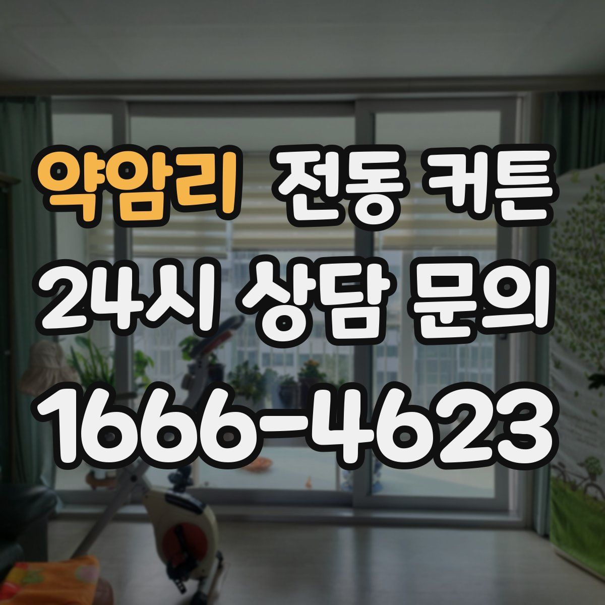 약암리 전동 커튼