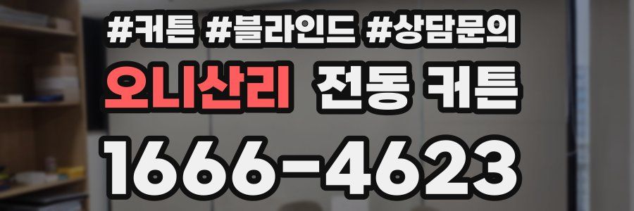 오니산리 전동 커튼