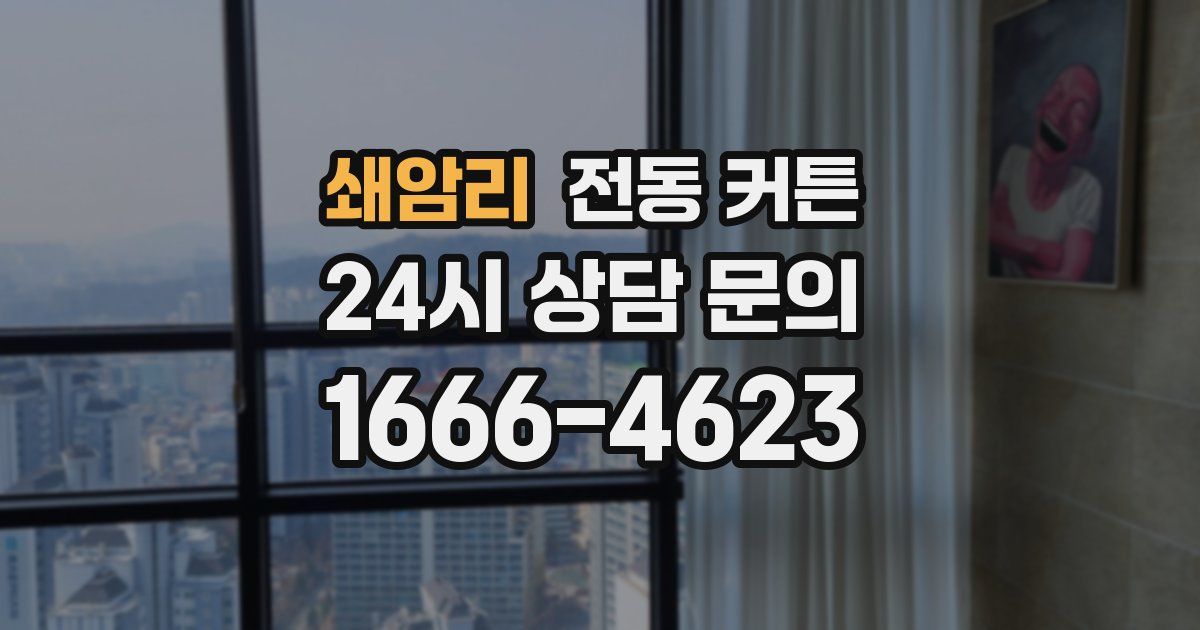 쇄암리 전동 커튼