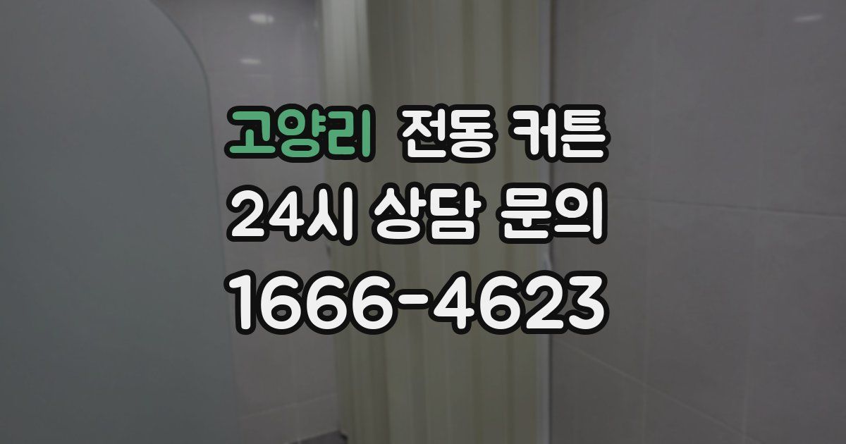 고양리 전동 커튼