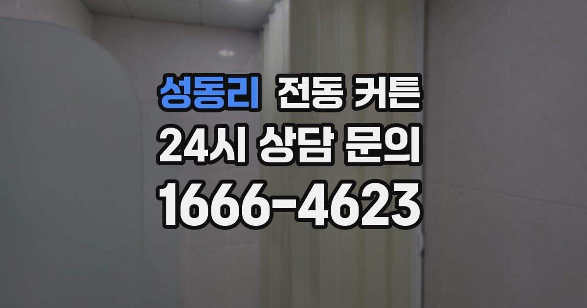 성동리 전동 커튼
