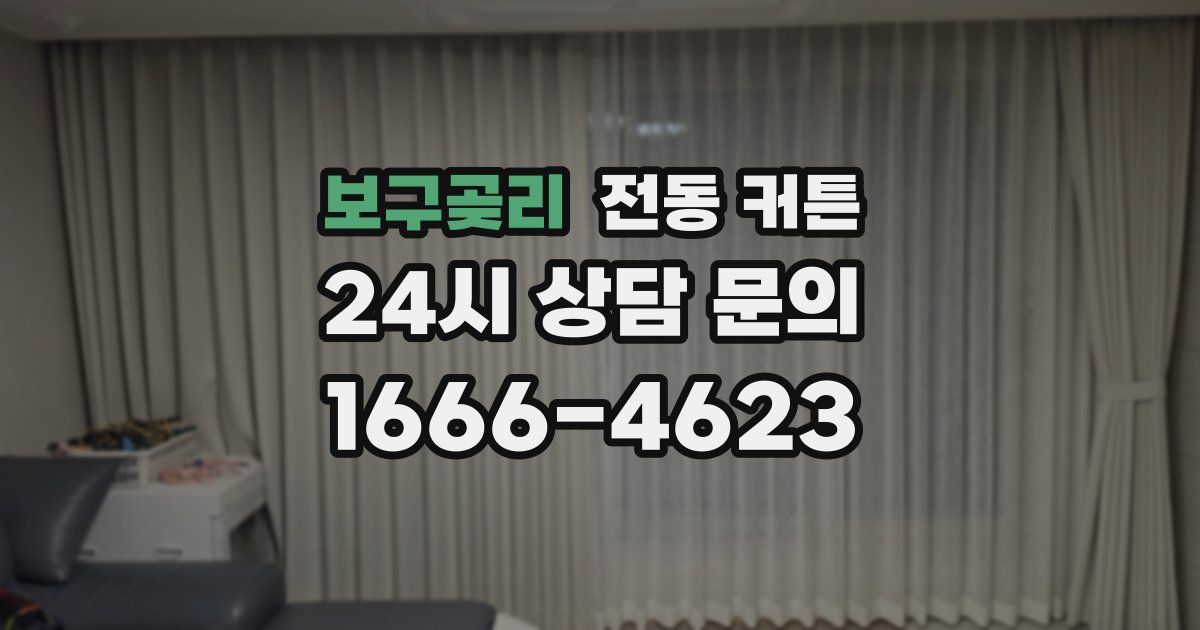 보구곶리 전동 커튼