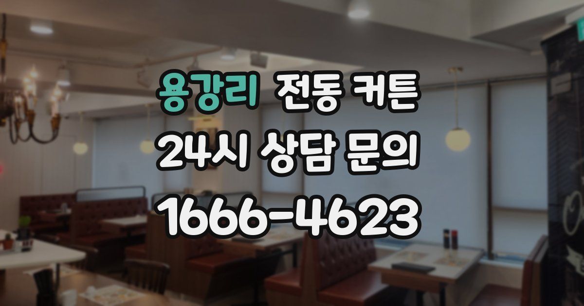 용강리 전동 커튼