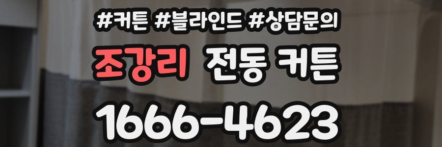 조강리 전동 커튼
