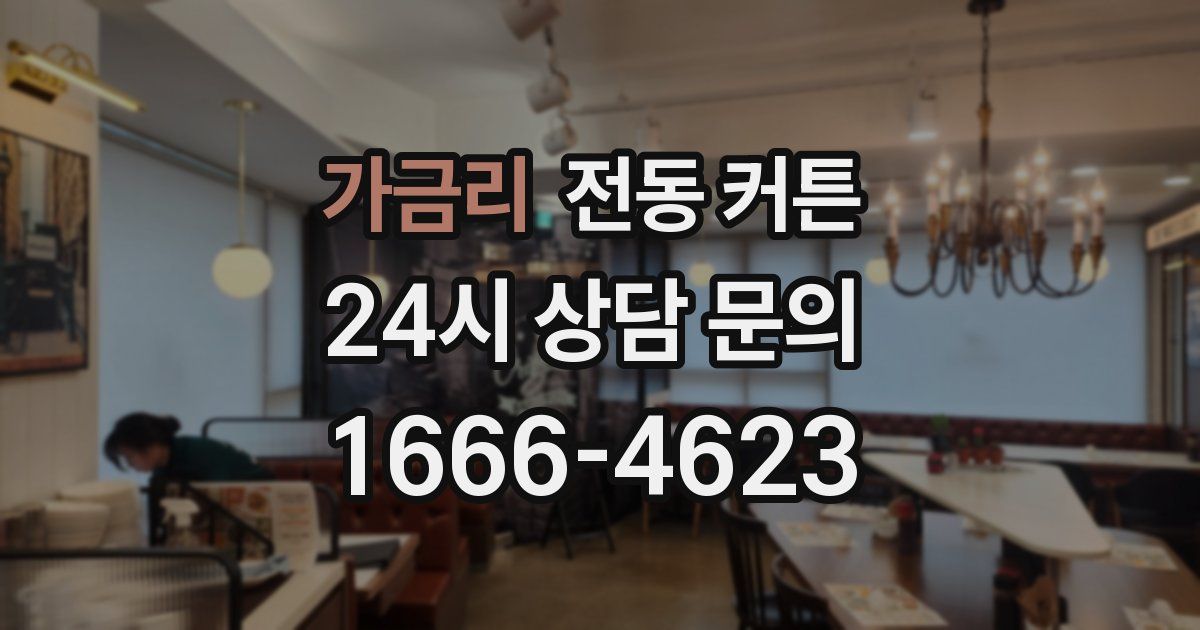 가금리 전동 커튼