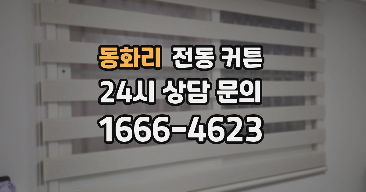 동화리 전동 커튼