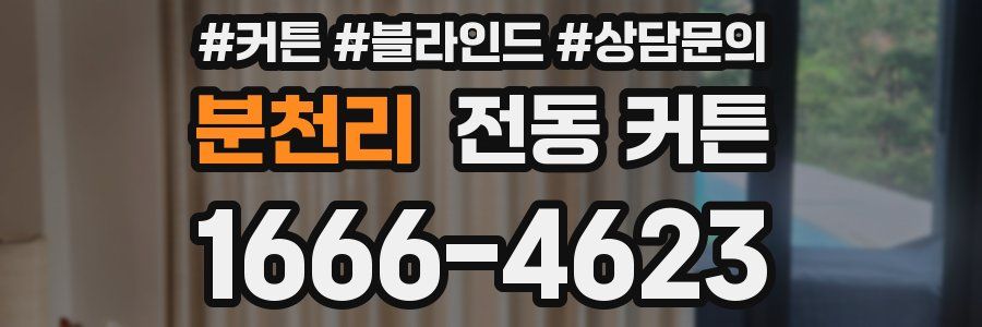 분천리 전동 커튼