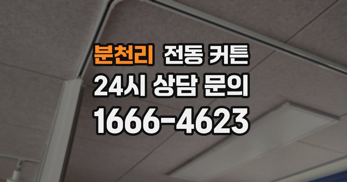 분천리 전동 커튼