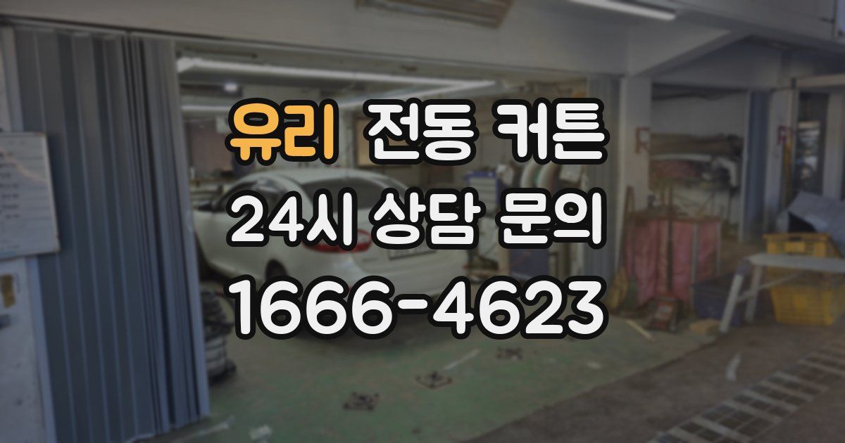 유리 전동 커튼