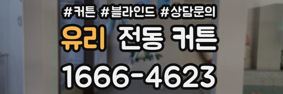 유리 전동 커튼