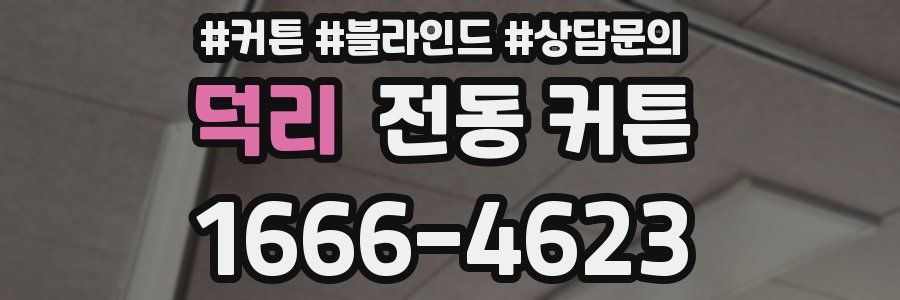 덕리 전동 커튼