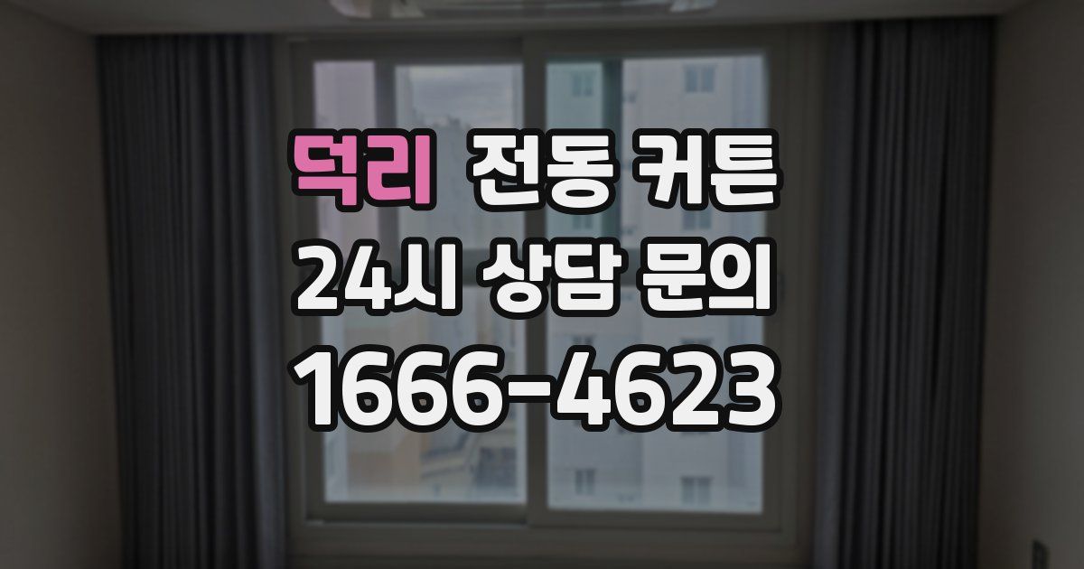 덕리 전동 커튼