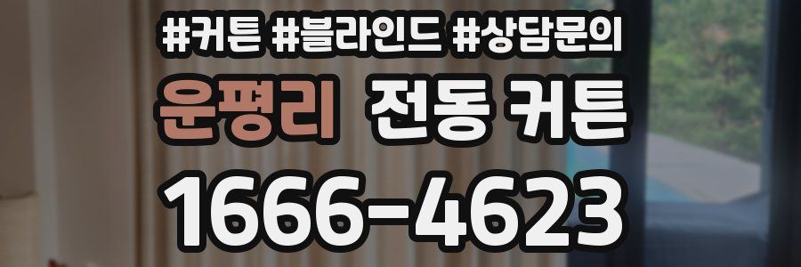 운평리 전동 커튼