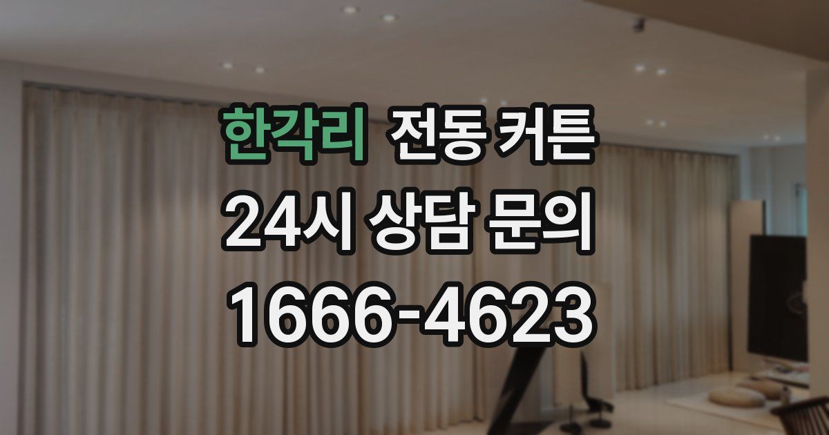 한각리 전동 커튼