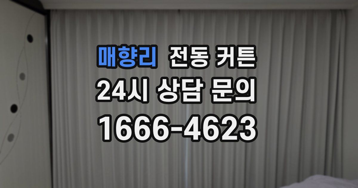 매향리 전동 커튼