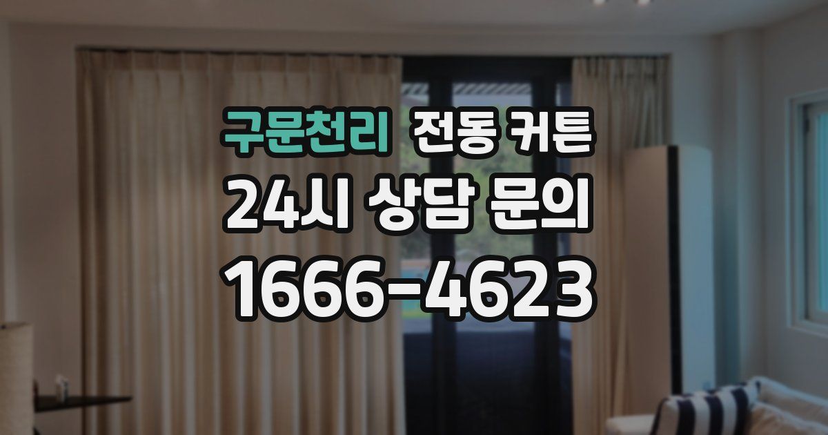 구문천리 전동 커튼