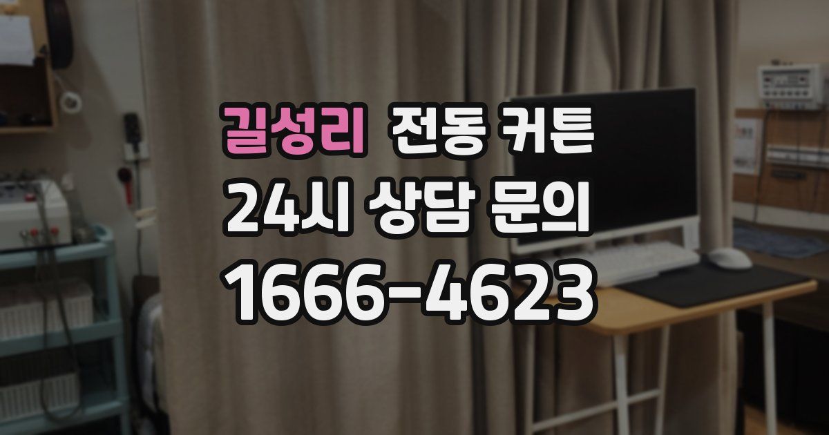 길성리 전동 커튼