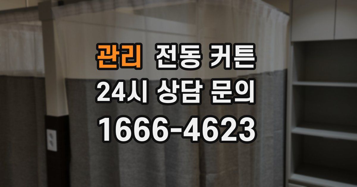 관리 전동 커튼