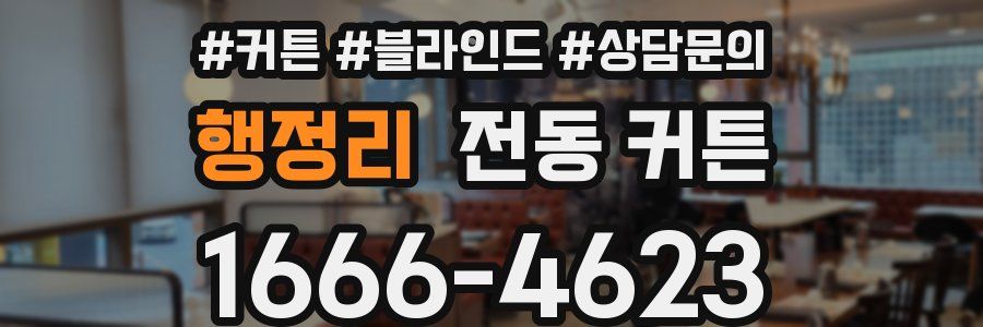 행정리 전동 커튼