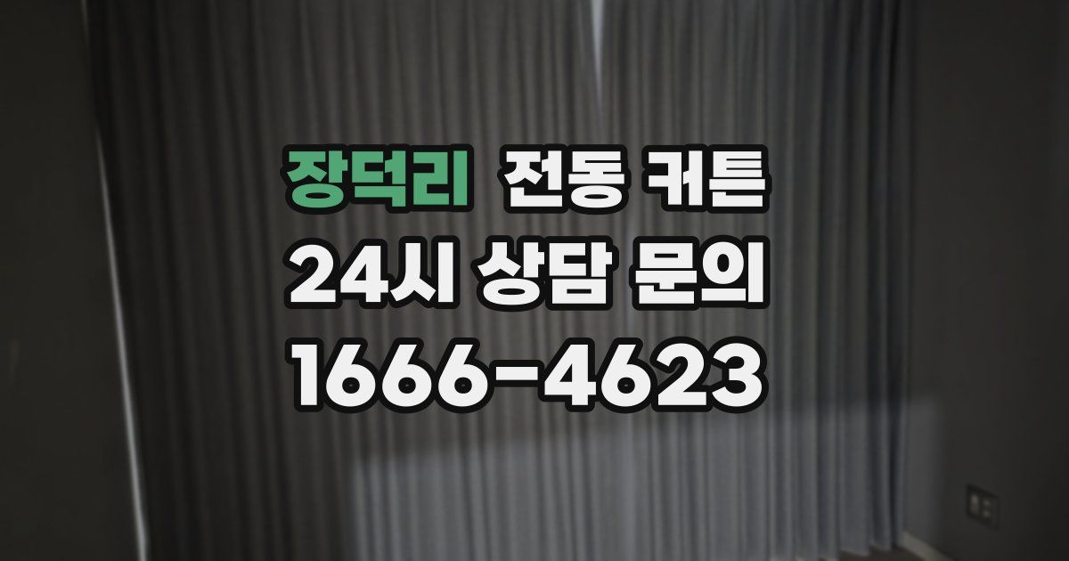 장덕리 전동 커튼
