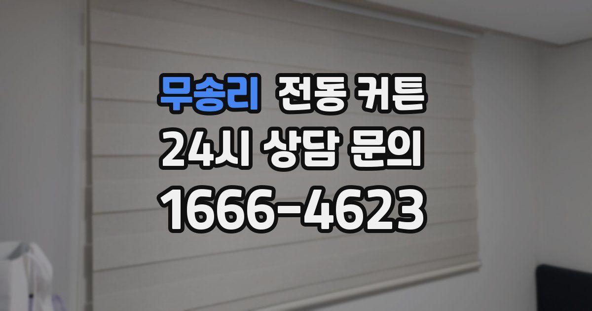 무송리 전동 커튼