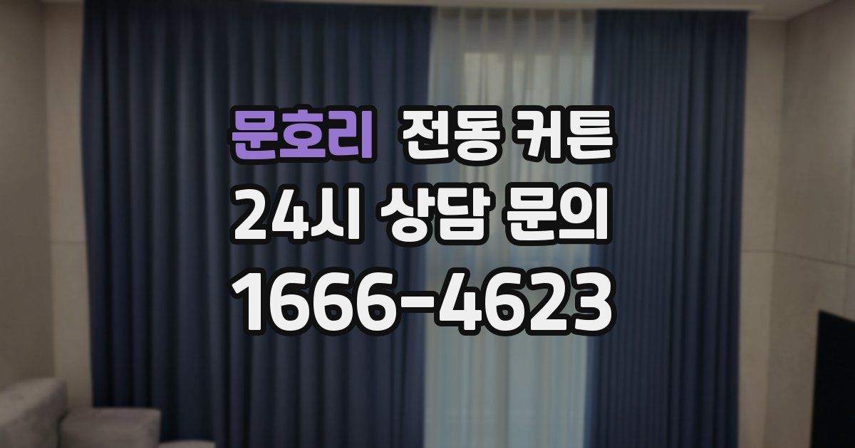 문호리 전동 커튼