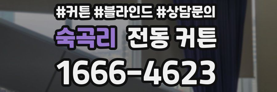 숙곡리 전동 커튼