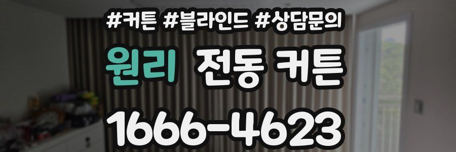 원리 전동 커튼